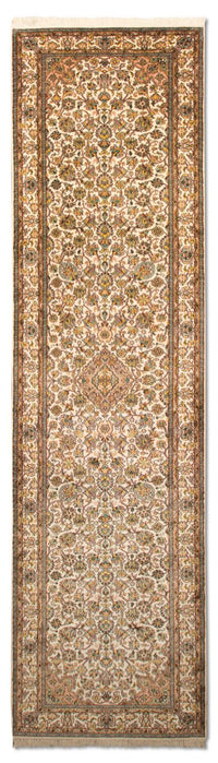 Runner Silk Rug - Kashmir Silk - 300 x 79 cm - beige
