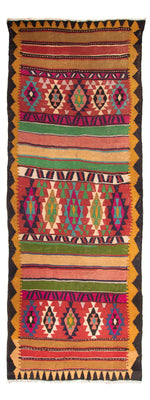 Runner Kelim Rug - Old - 355 x 140 cm - multicolored