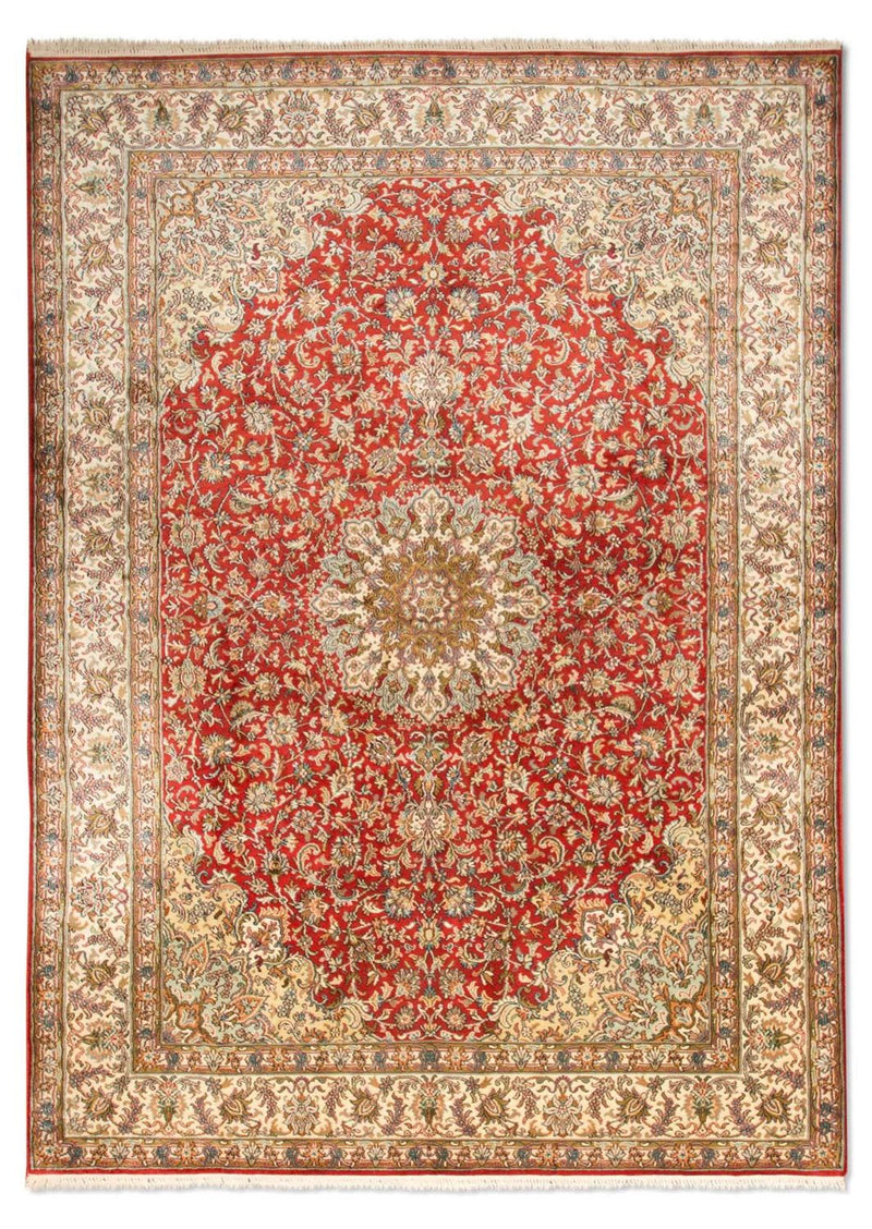 Silk Rug - Kashmir Silk - 218 x 156 cm - red