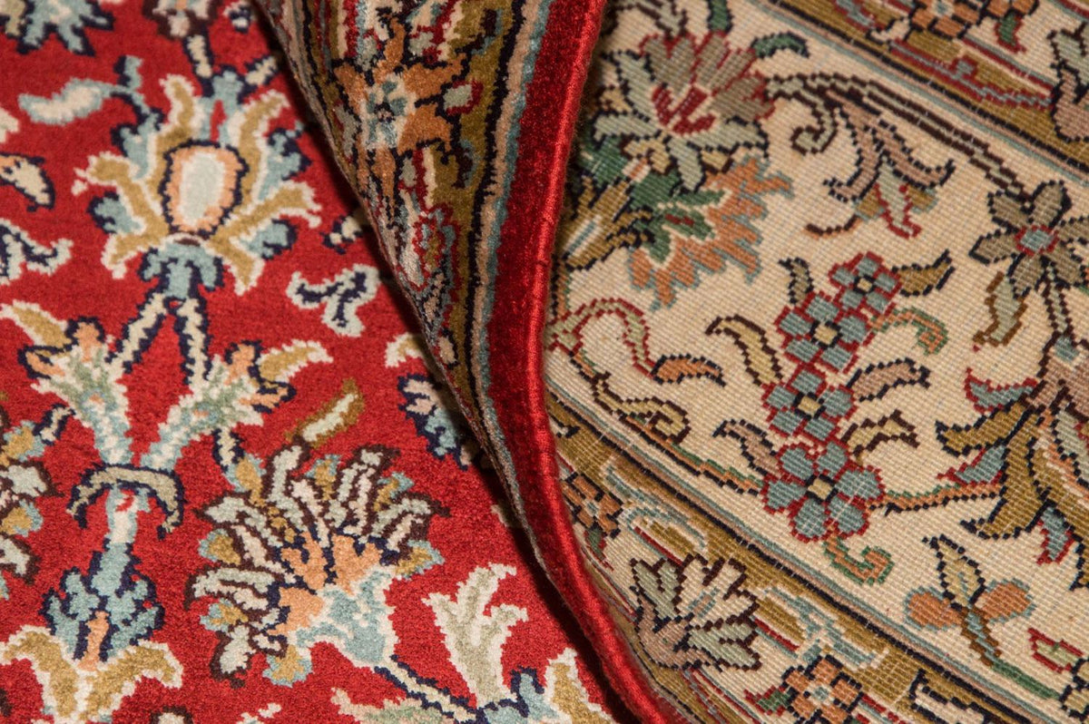 Silk Rug - Kashmir Silk - 218 x 156 cm - red