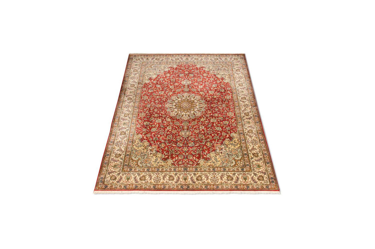Silk Rug - Kashmir Silk - 218 x 156 cm - red