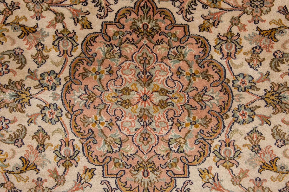 Silk Rug - Kashmir Silk - 184 x 124 cm - beige