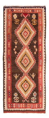 Runner Kelim Rug - Old - 310 x 140 cm - multicolored