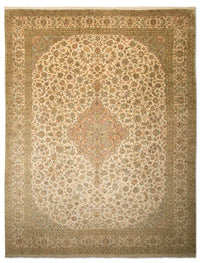 Silk Rug - Kashmir Silk - 335 x 243 cm - beige