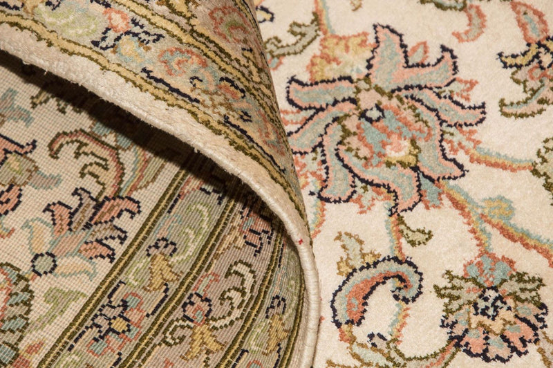 Silk Rug - Kashmir Silk - 335 x 243 cm - beige