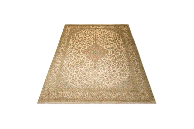Silk Rug - Kashmir Silk - 335 x 243 cm - beige