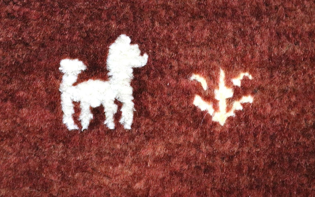 Runner Gabbeh Rug - Loribaft Perser - 294 x 72 cm - brown