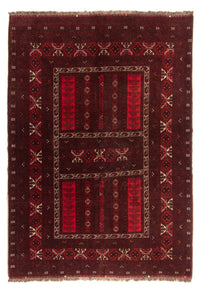 Turkaman Rug - 224 x 158 cm - red