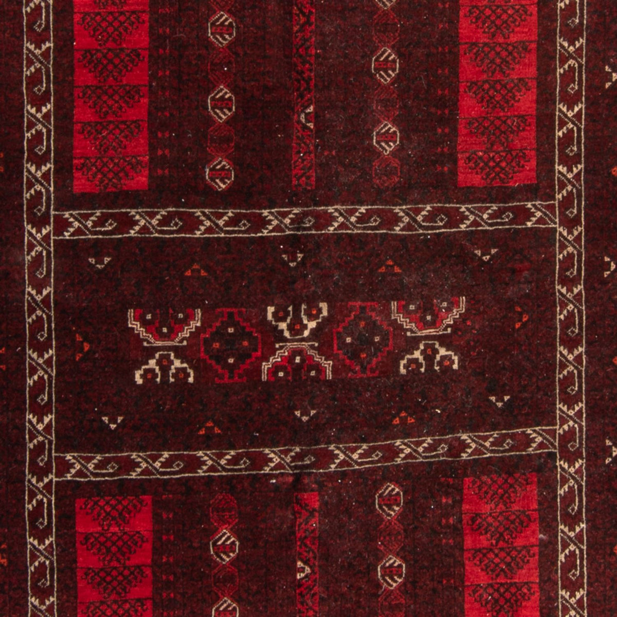 Turkaman Rug - 224 x 158 cm - red