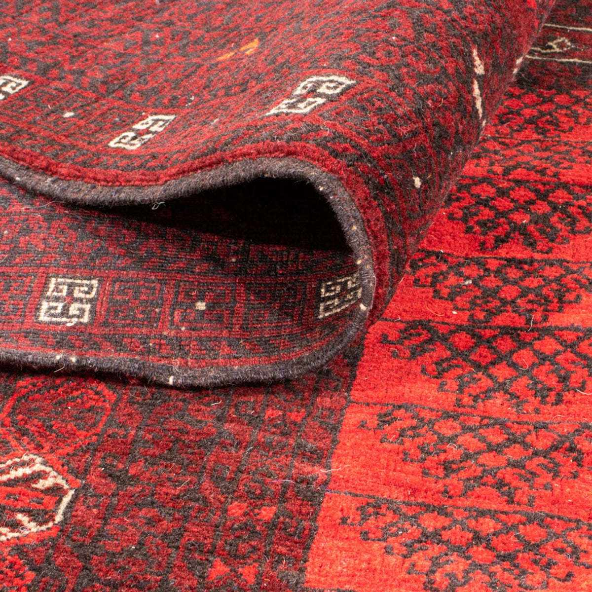 Turkaman Rug - 224 x 158 cm - red