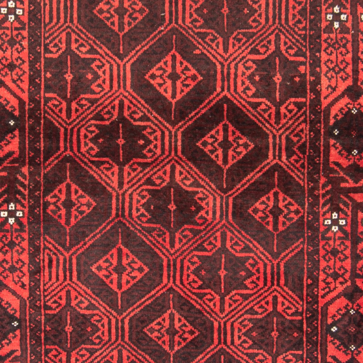 Runner Belutsch Rug - 196 x 102 cm - red