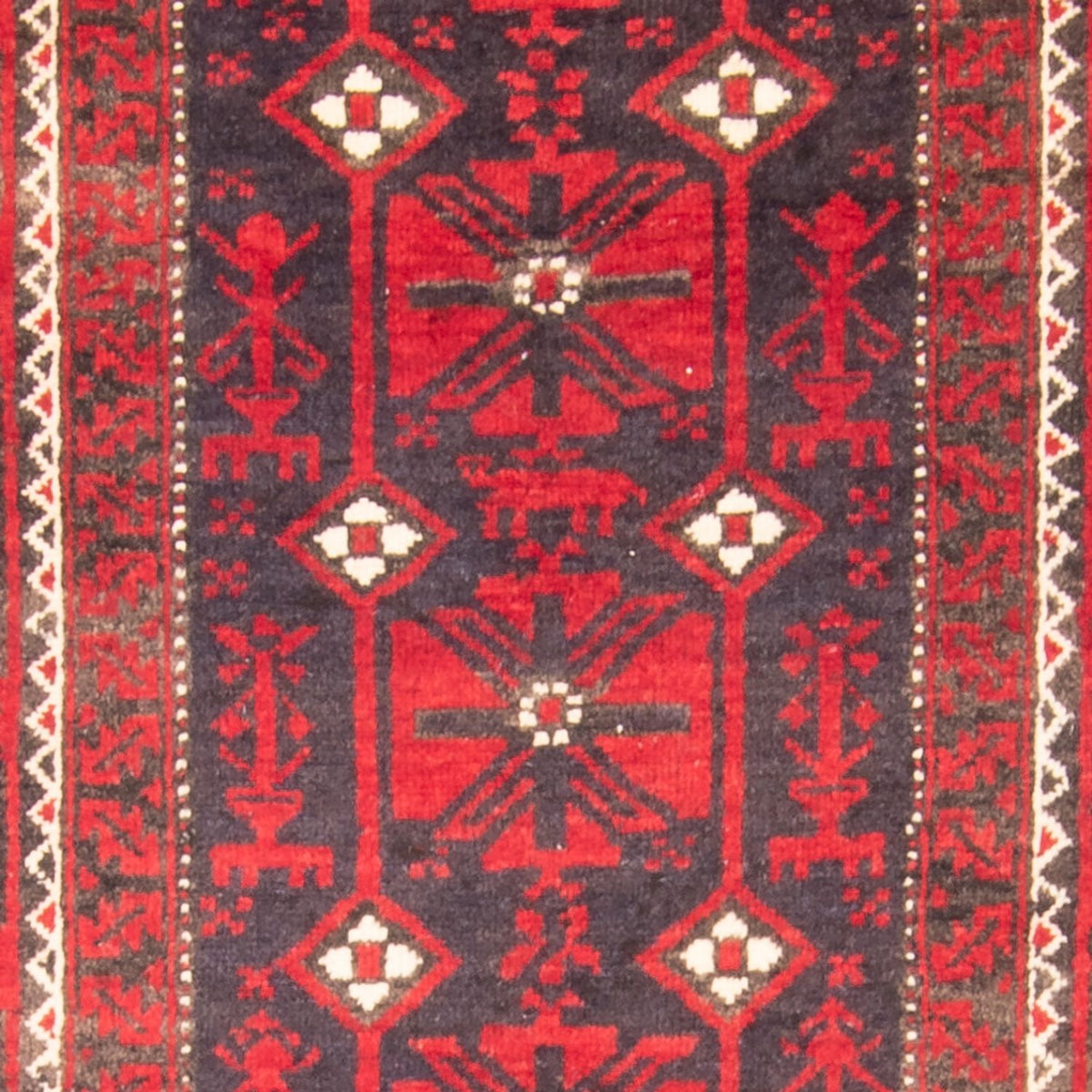 Runner Belutsch Rug - 205 x 112 cm - red