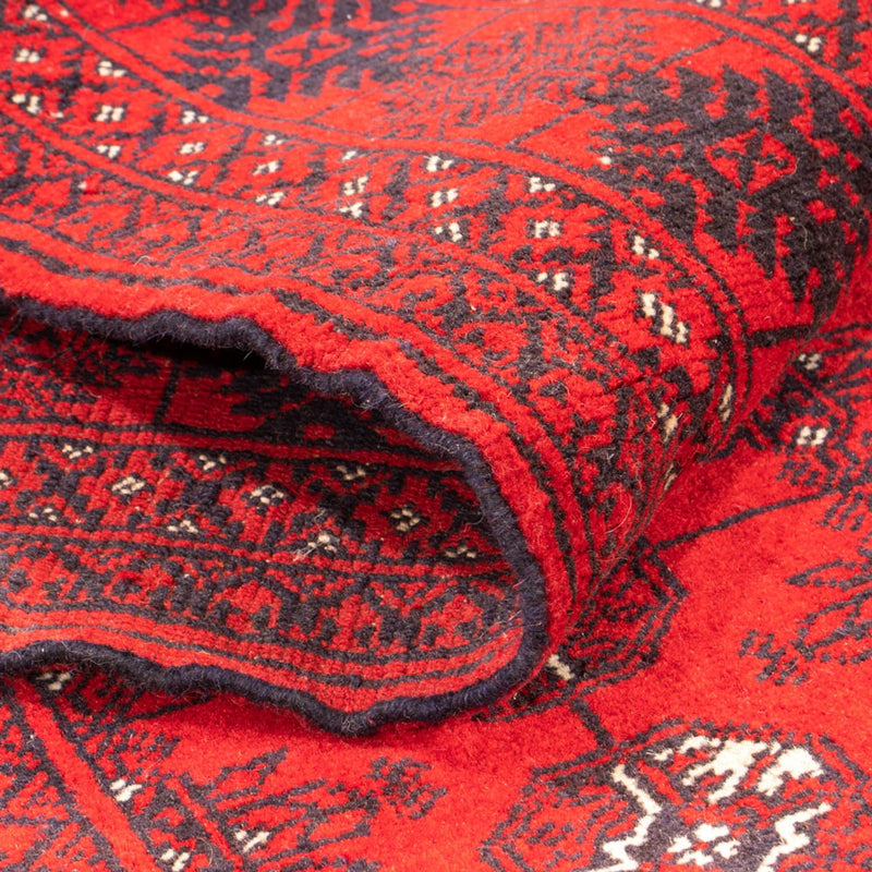 Runner Turkaman Rug - 194 x 85 cm - red