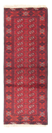 Runner Turkaman Rug - 194 x 74 cm - red