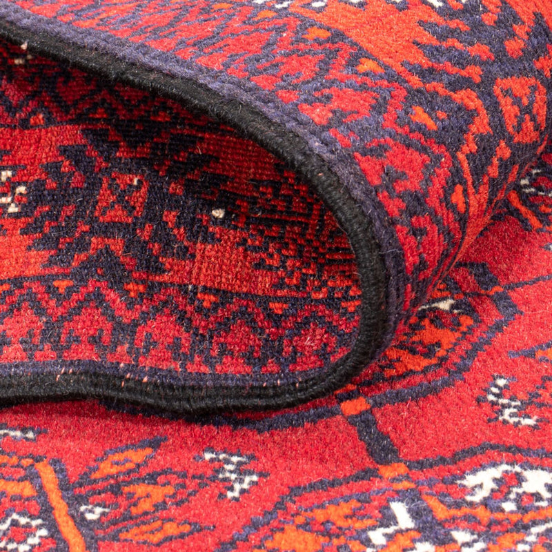 Runner Turkaman Rug - 194 x 74 cm - red