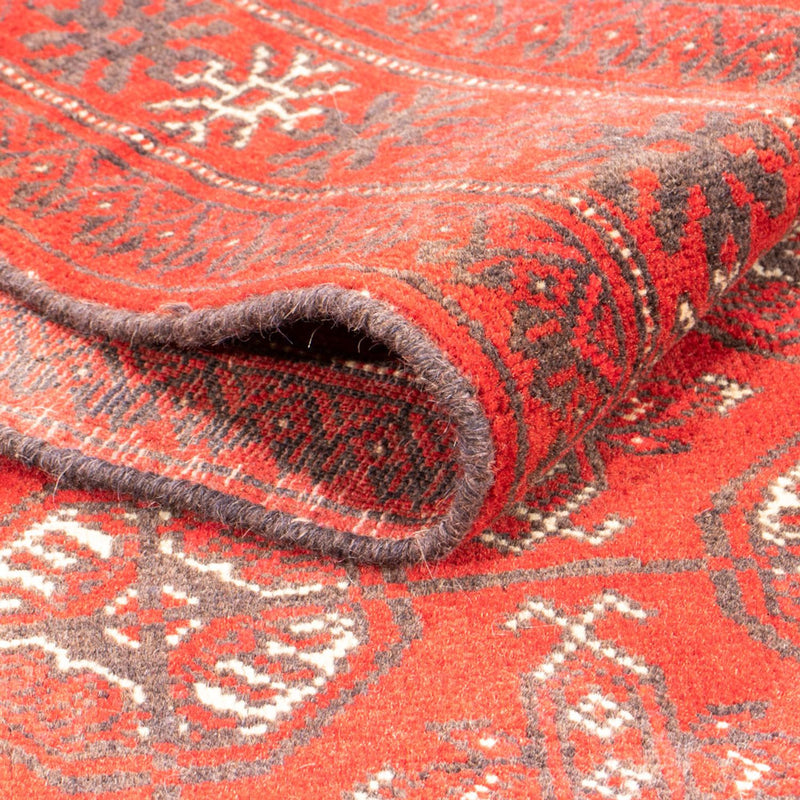 Runner Turkaman Rug - 201 x 86 cm - red