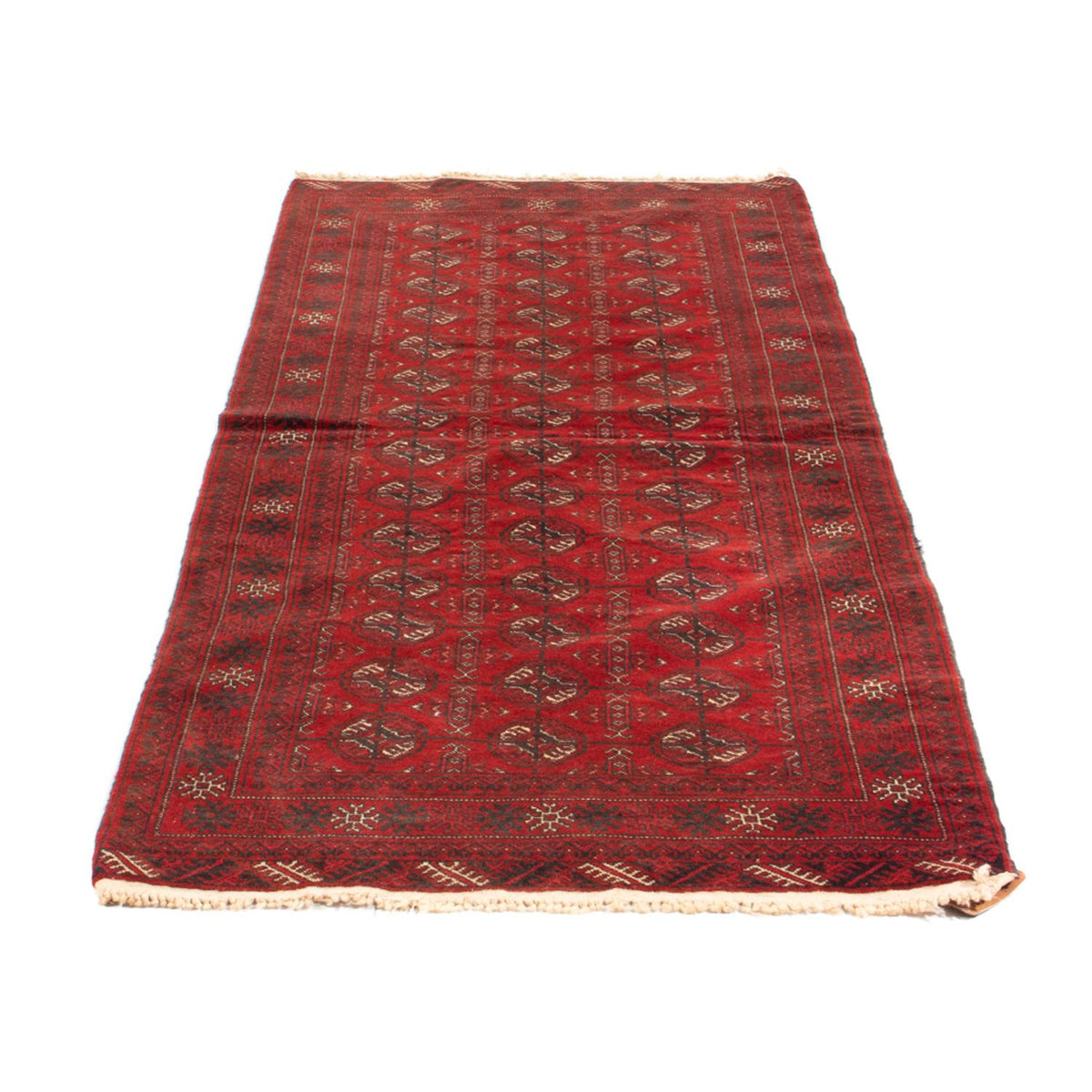 Runner Turkaman Rug - 201 x 86 cm - red