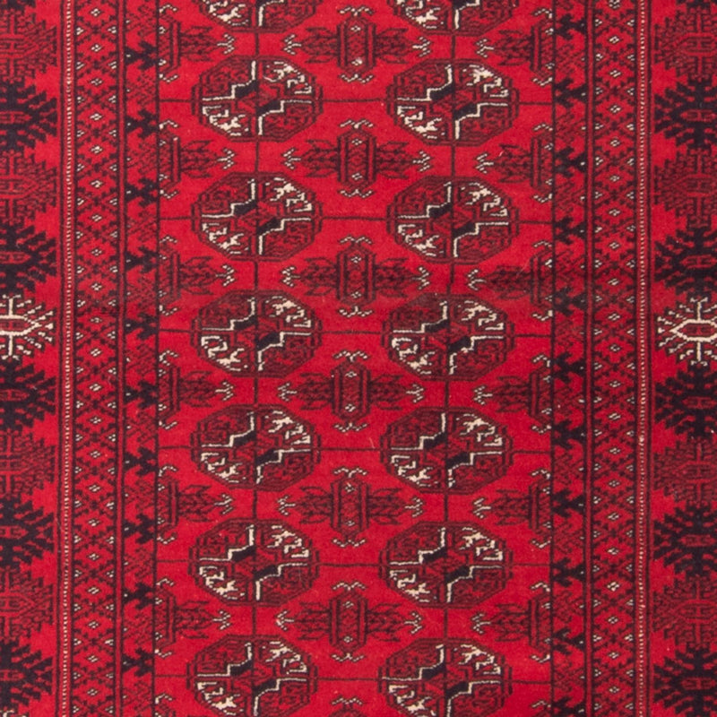 Runner Turkaman Rug - 197 x 80 cm - red