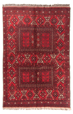 Turkaman Rug - 228 x 158 cm - red