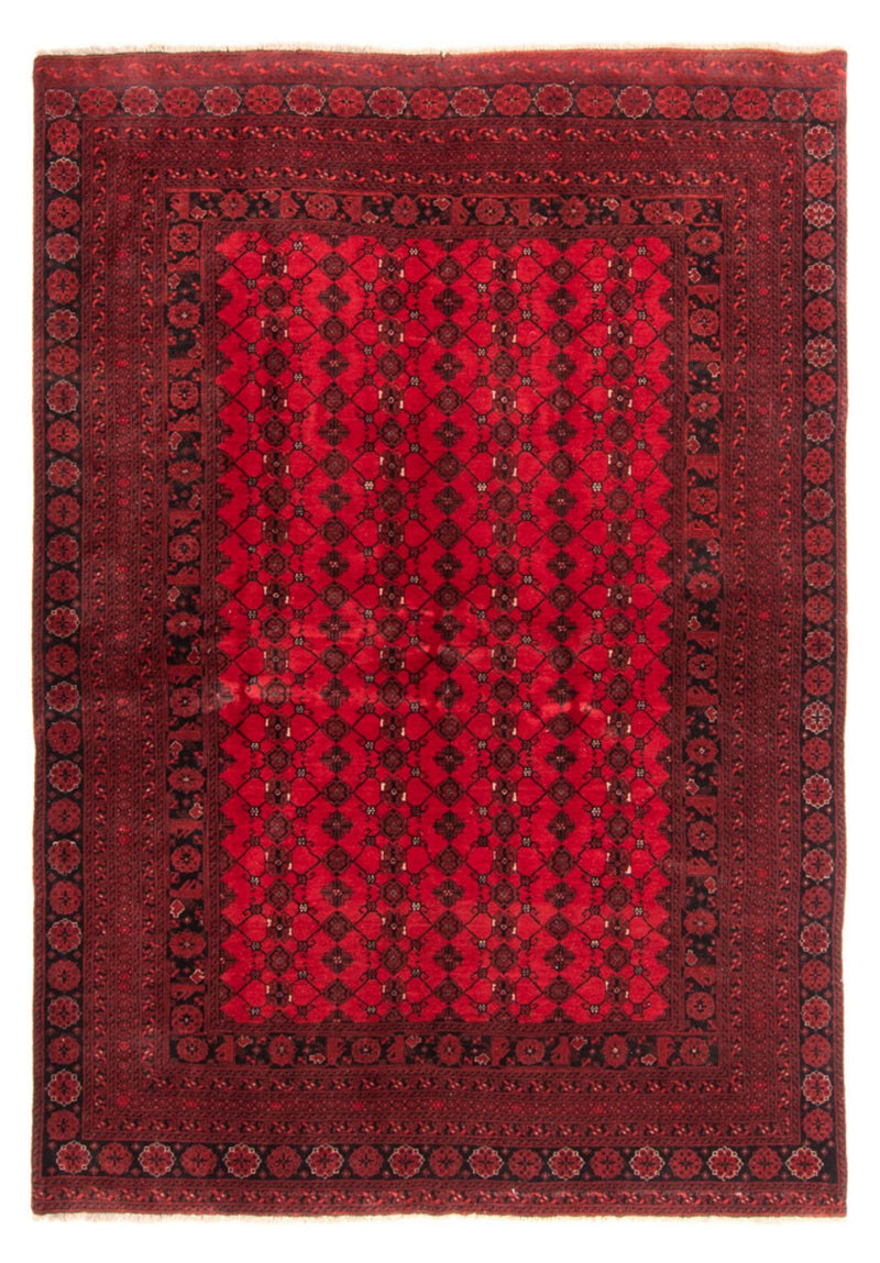 Turkaman Rug - 257 x 178 cm - red