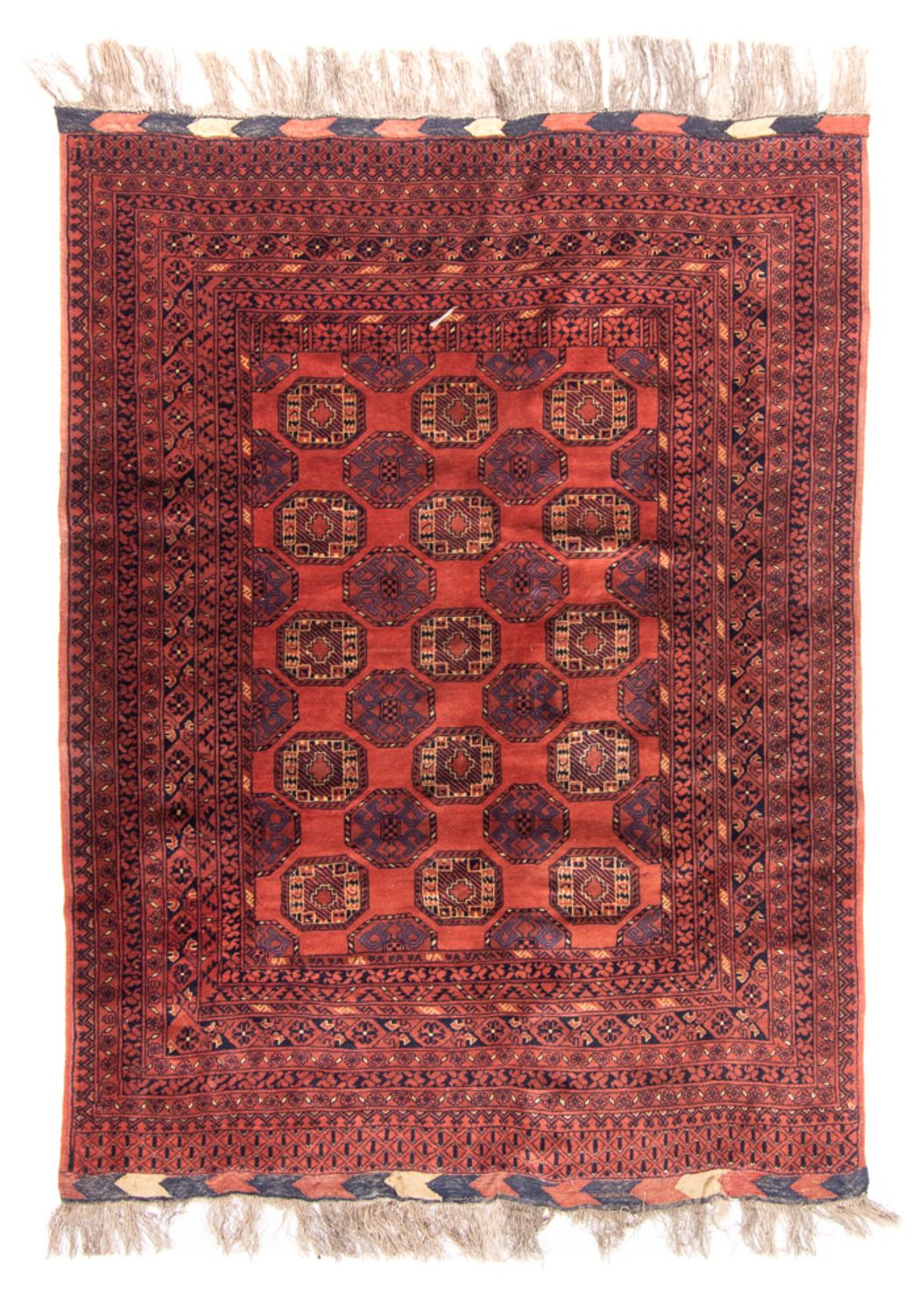 Turkaman Rug - 200 x 148 cm - red