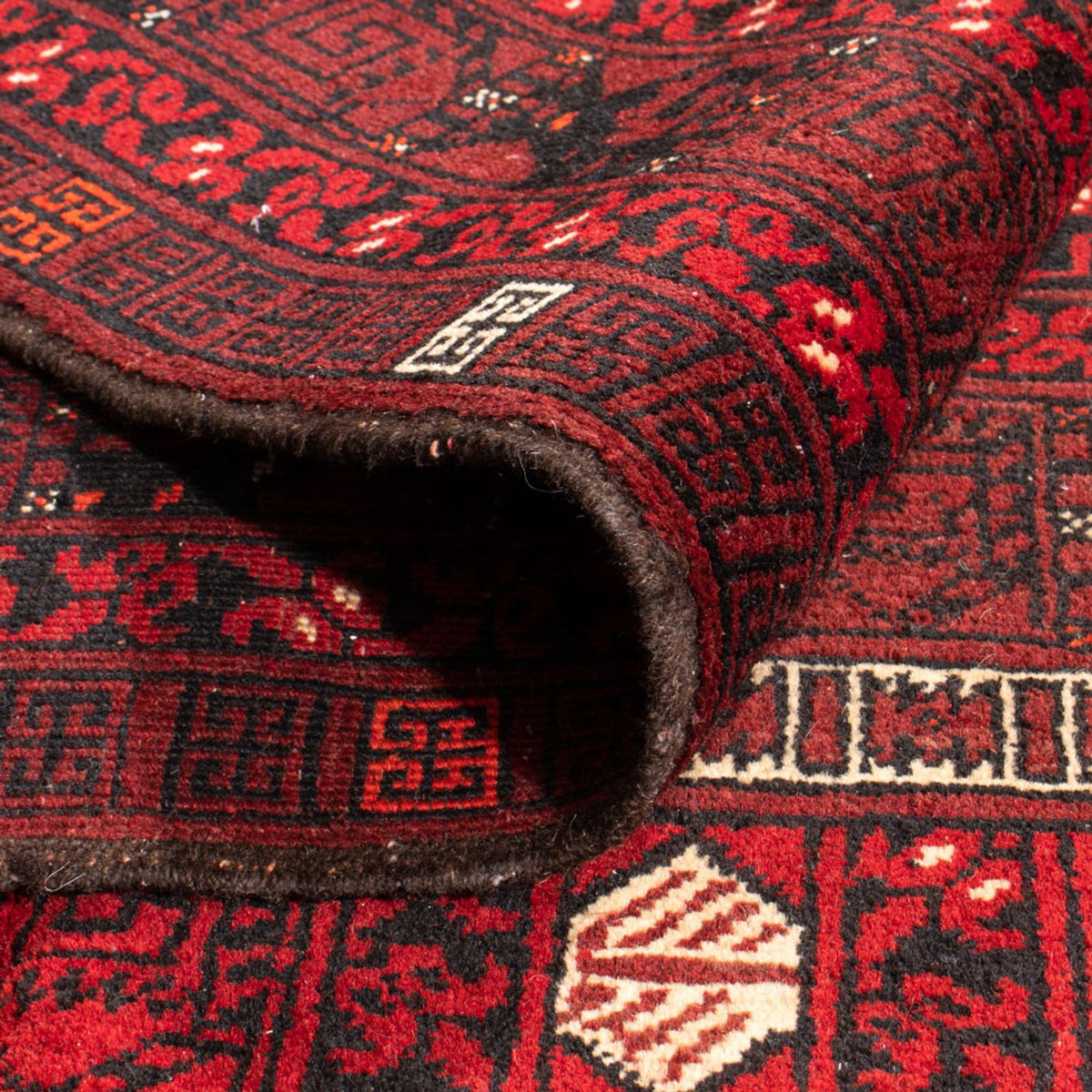 Turkaman Rug - 244 x 158 cm - red