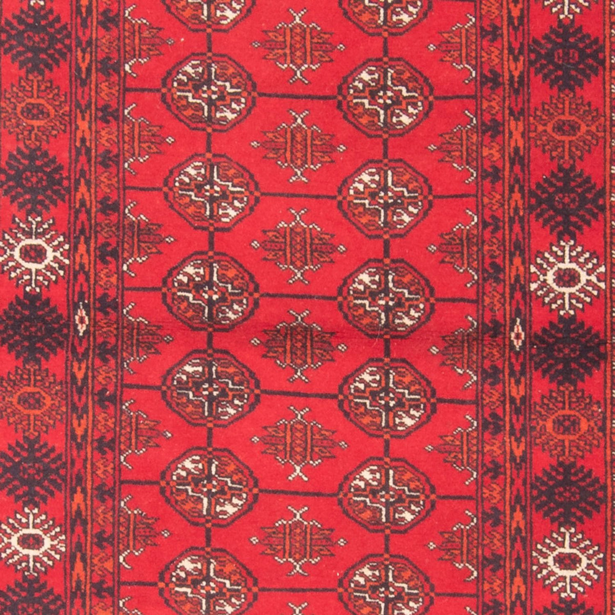 Runner Turkaman Rug - 177 x 97 cm - red