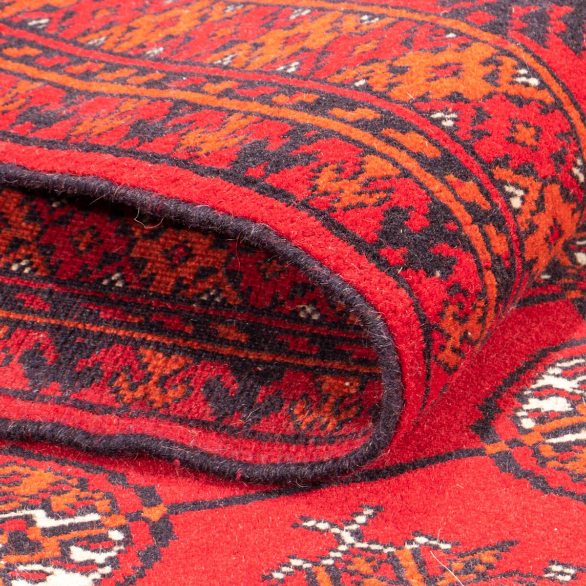 Runner Turkaman Rug - 177 x 97 cm - red