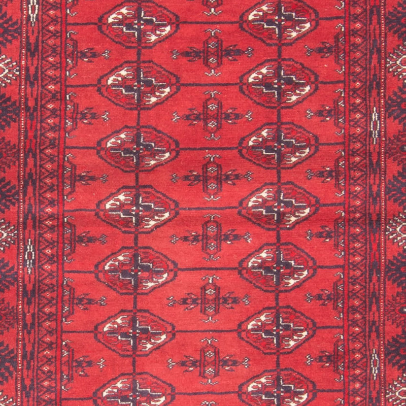 Runner Turkaman Rug - 191 x 88 cm - red