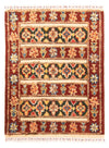 Berber Rug 158x211cm - Wool Rug - Rectangle / Multicolored / 158 x 211 cm Rectangle