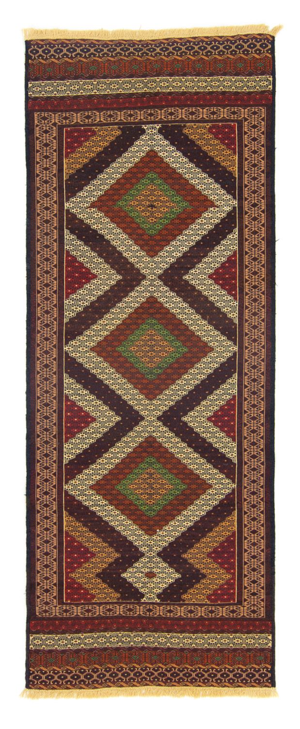 Runner Kelim Rug - Oriental - 222 x 85 cm - brown