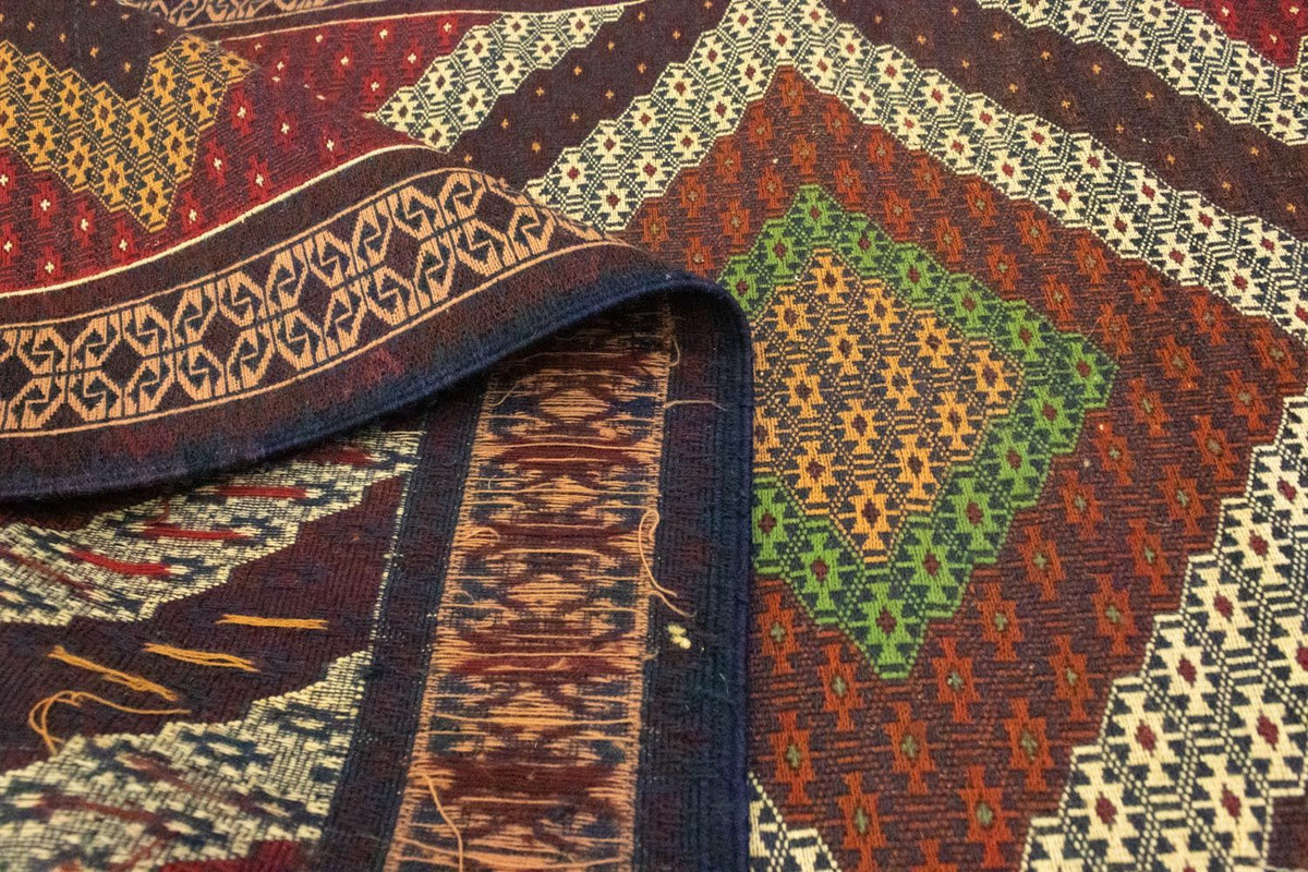 Runner Kelim Rug - Oriental - 222 x 85 cm - brown