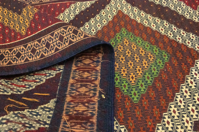 Runner Kelim Rug - Oriental - 222 x 85 cm - brown