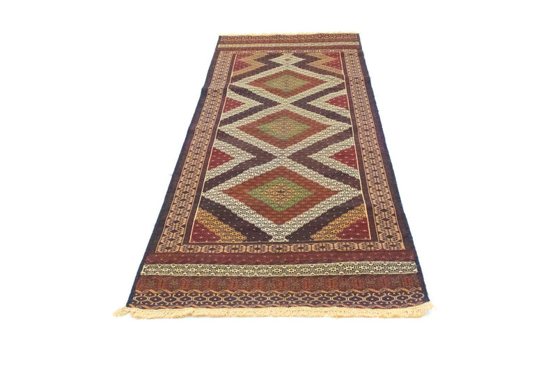 Runner Kelim Rug - Oriental - 222 x 85 cm - brown