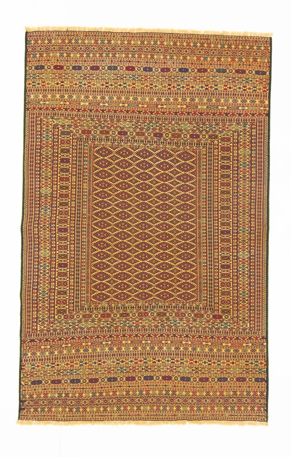 Kelim Rug - Oriental - 208 x 133 cm - brown