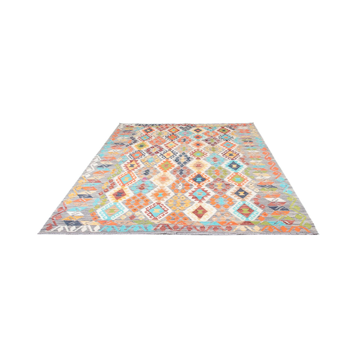 Kelim Rug - Splash - 251 x 176 cm - multicolored