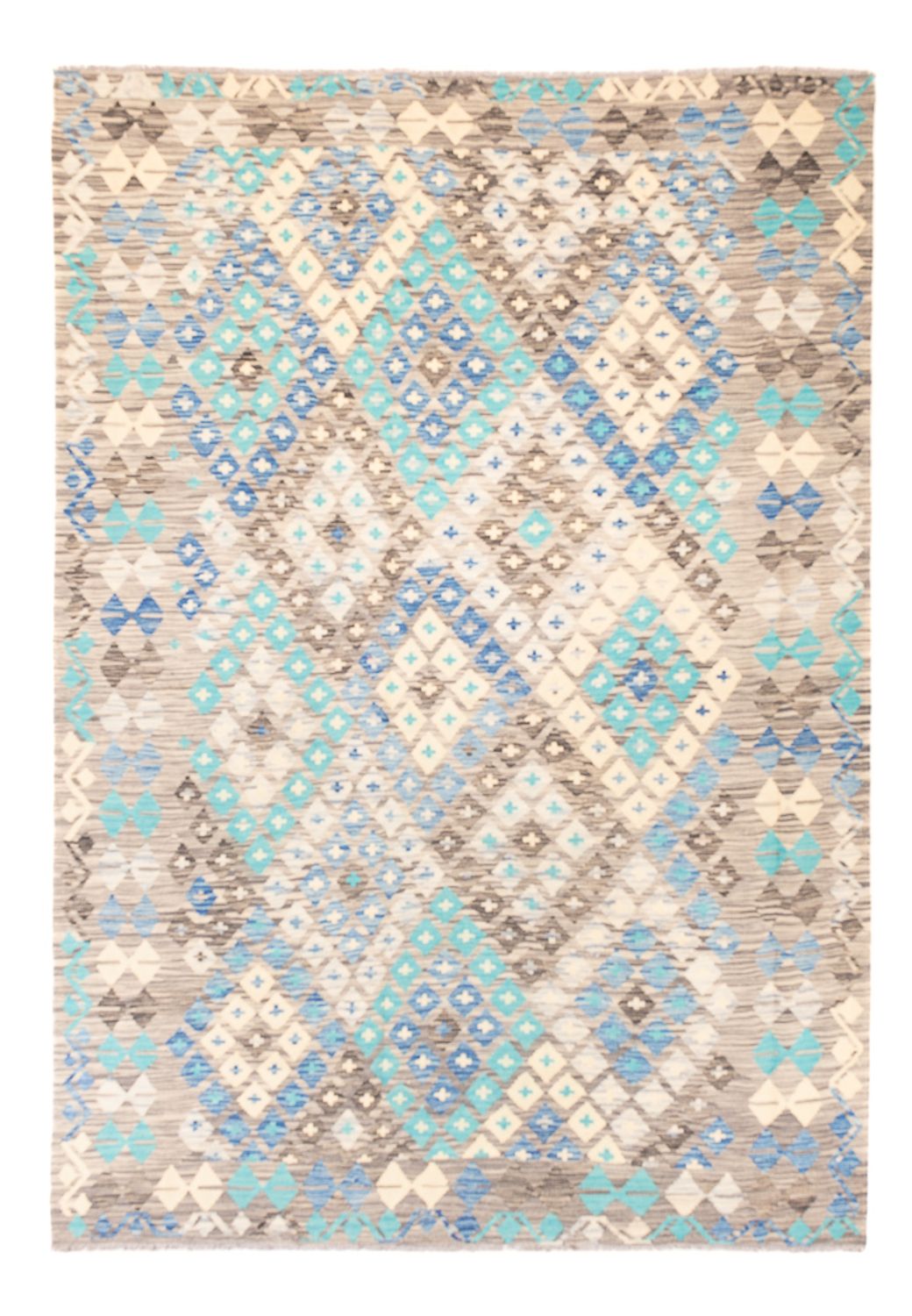 Kelim Rug - Splash - 241 x 174 cm - multicolored