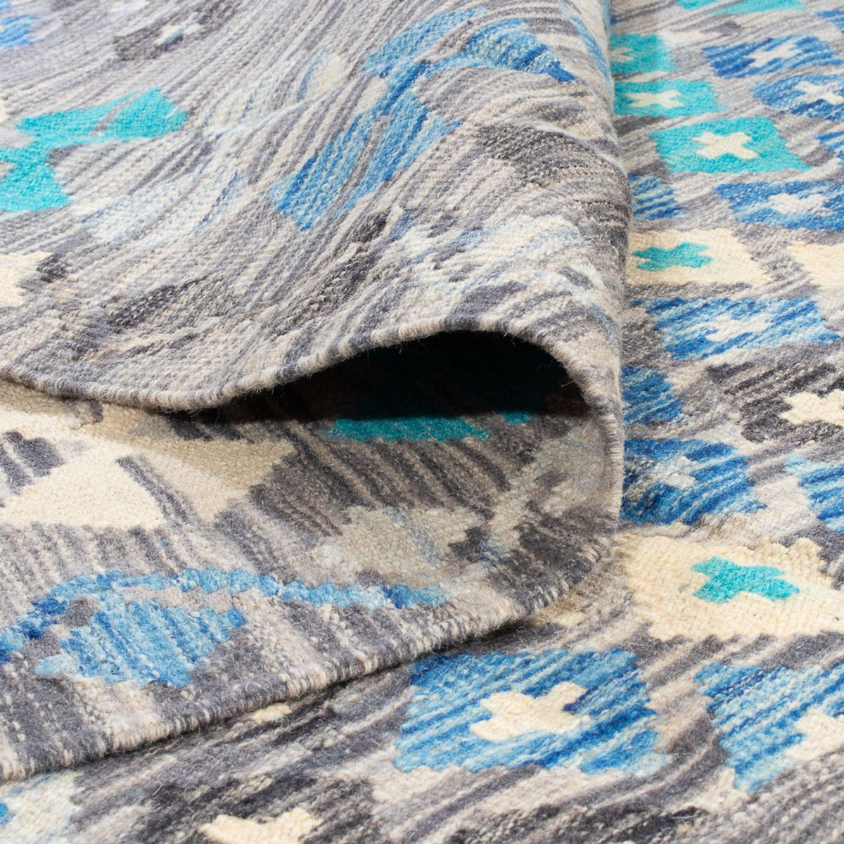 Kelim Rug - Splash - 241 x 174 cm - multicolored