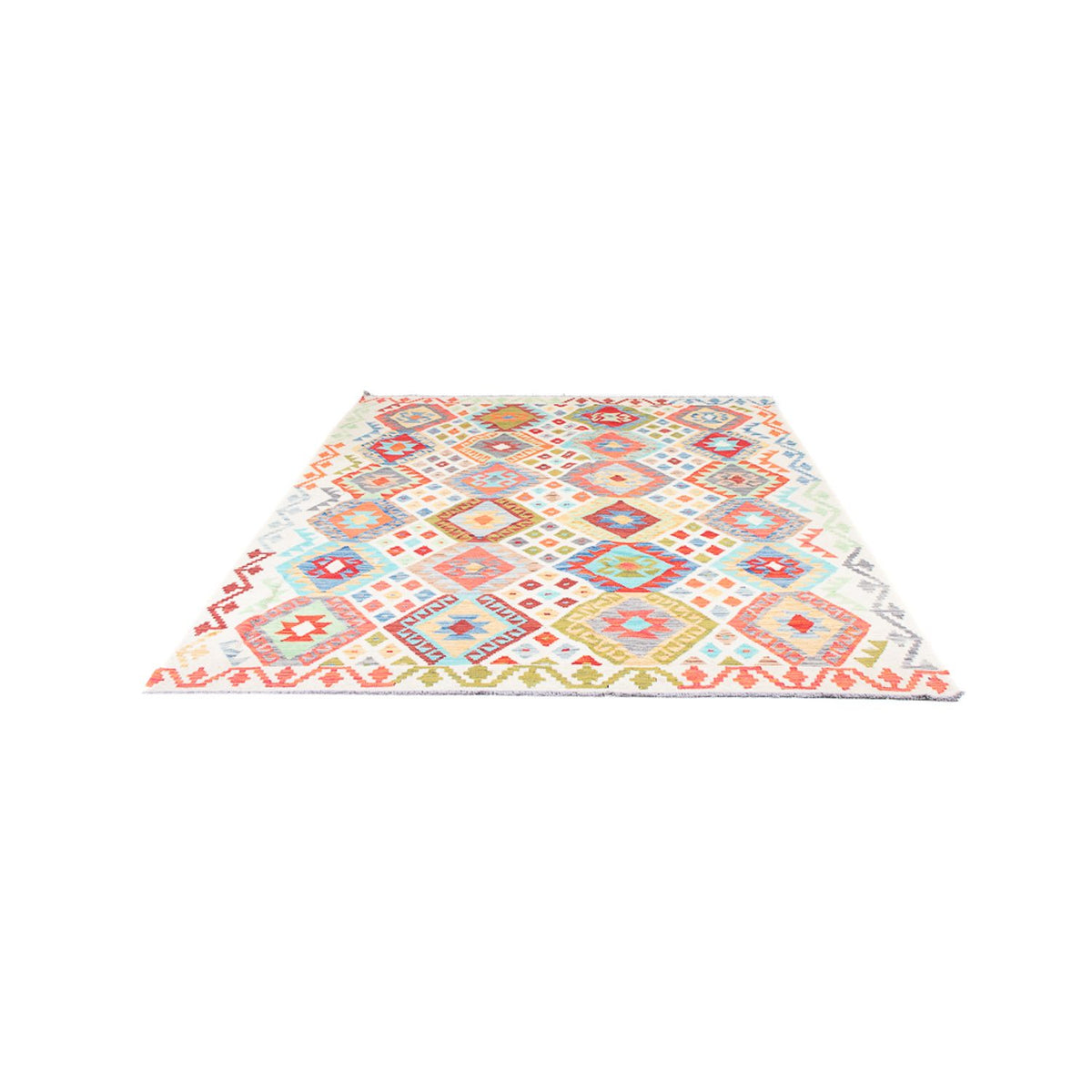 Kelim Rug - Splash - 248 x 177 cm - multicolored