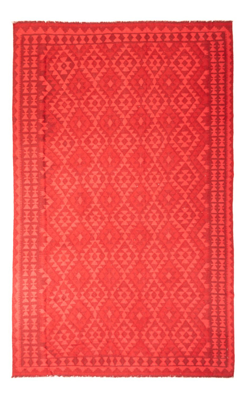 Kelim Rug - Trendy - Vintage/Overdyed - 291 x 193 cm - red