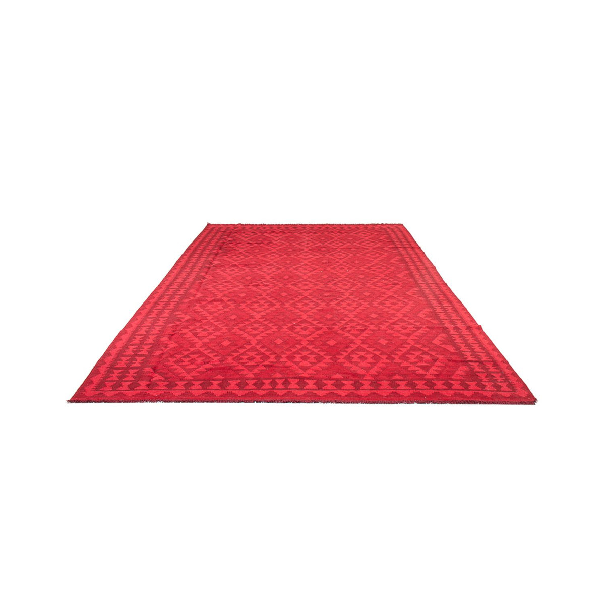 Kelim Rug - Trendy - Vintage/Overdyed - 291 x 193 cm - red