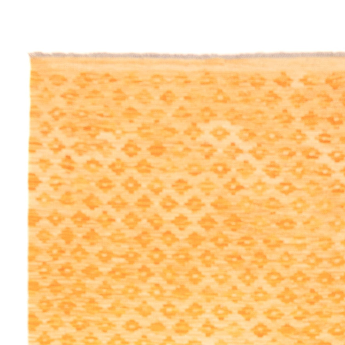 Kelim Rug - Trendy - Vintage/Overdyed - 247 x 177 cm - mustard yellow