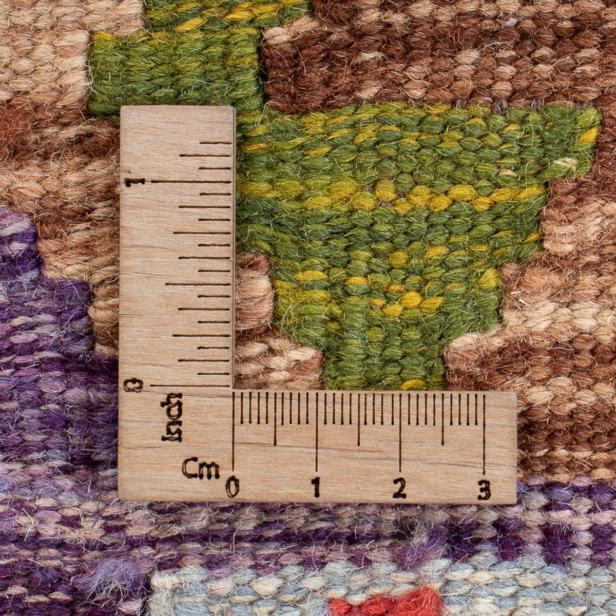 Kelim Rug - Splash square  - 201 x 189 cm - multicolored