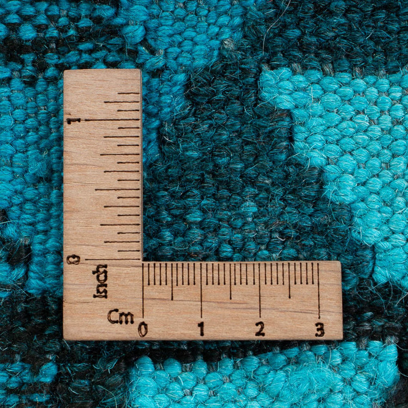 Kelim Rug - Trendy - Vintage/Overdyed - 277 x 195 cm - turquoise