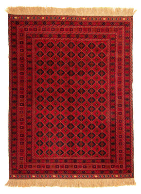 Turkaman Rug - 190 x 153 cm - dark red