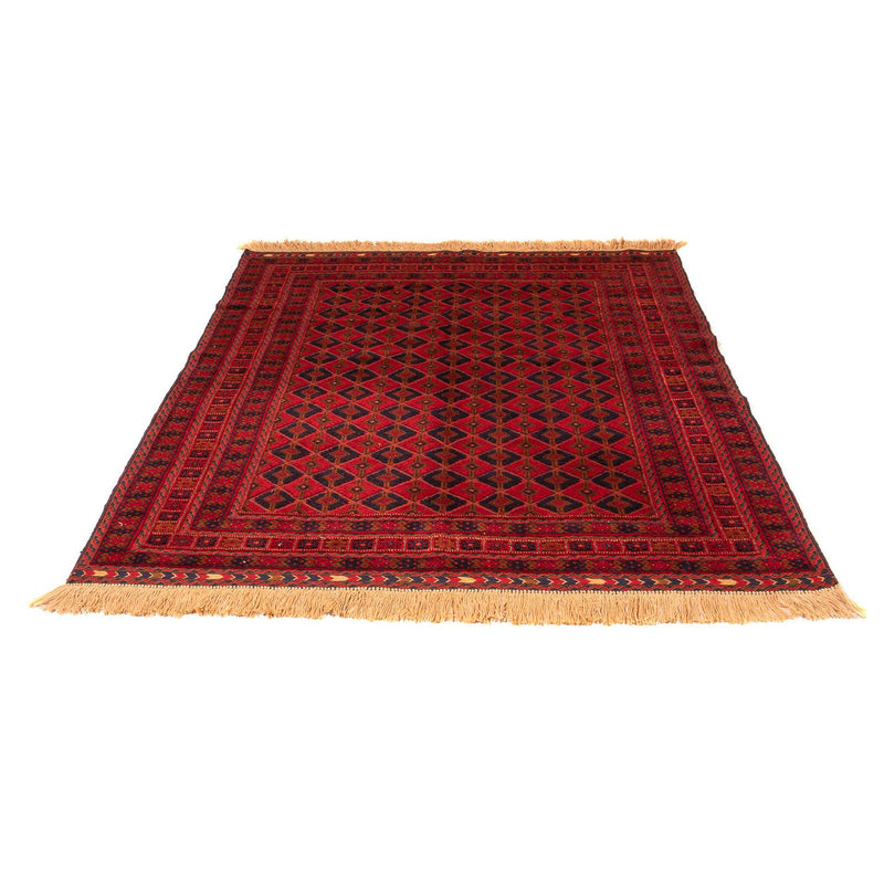 Turkaman Rug - 190 x 153 cm - dark red