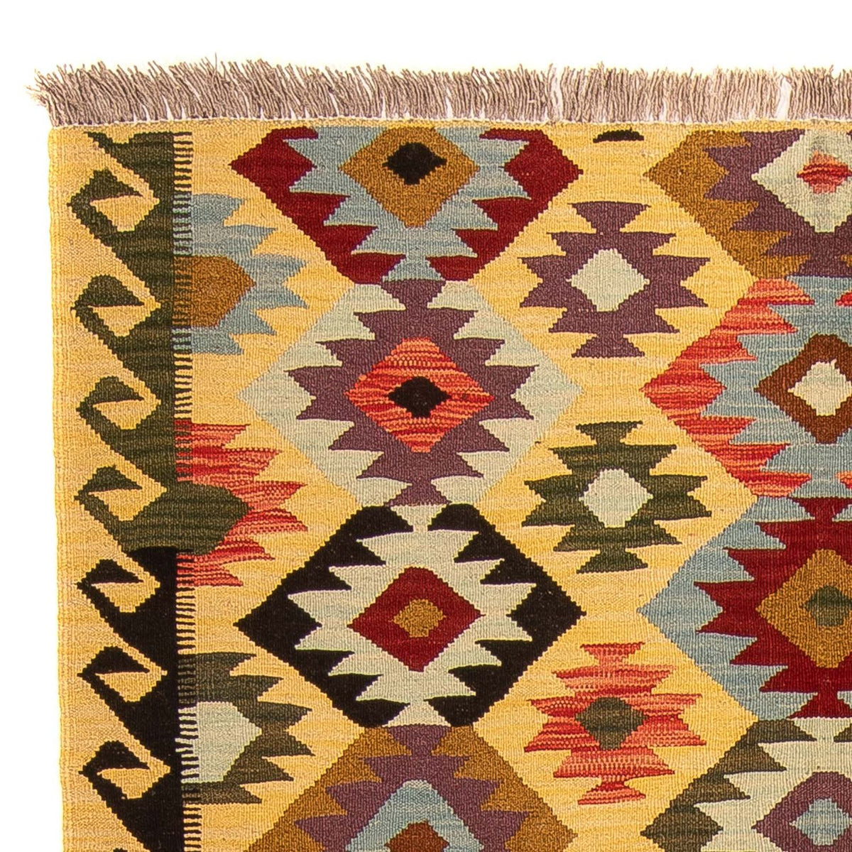 Kelim Rug - Splash - 204 x 144 cm - multicolored