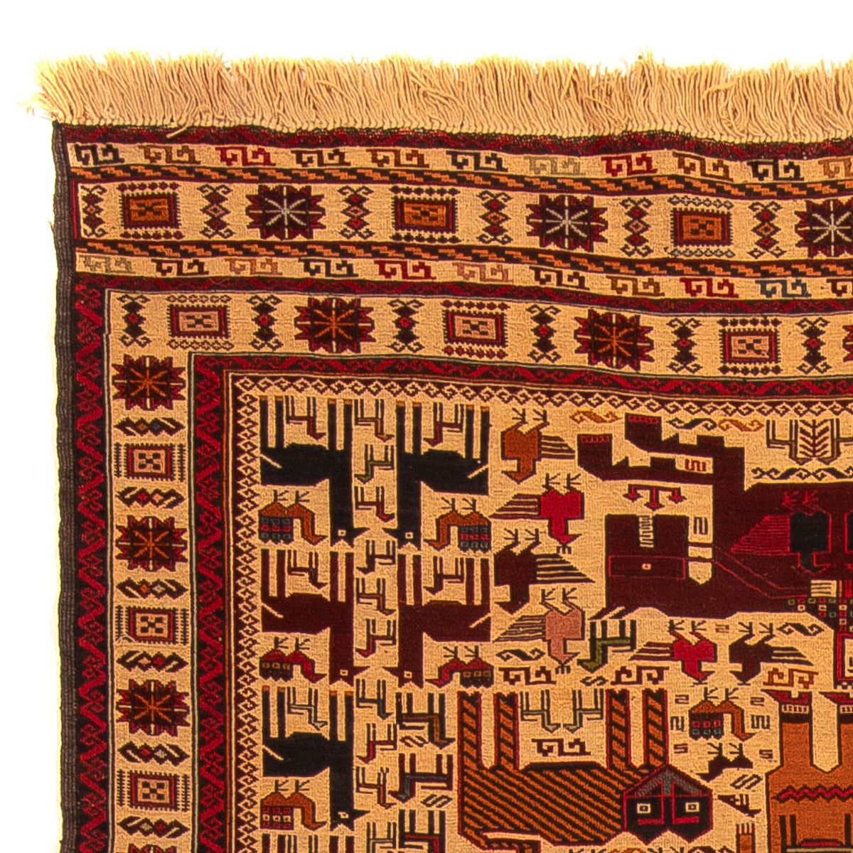 Kelim Rug - Oriental - 197 x 129 cm - light brown