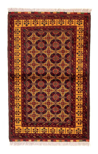 Runner Afghan Rug - Bukhara - 208 x 90 cm - multicolored