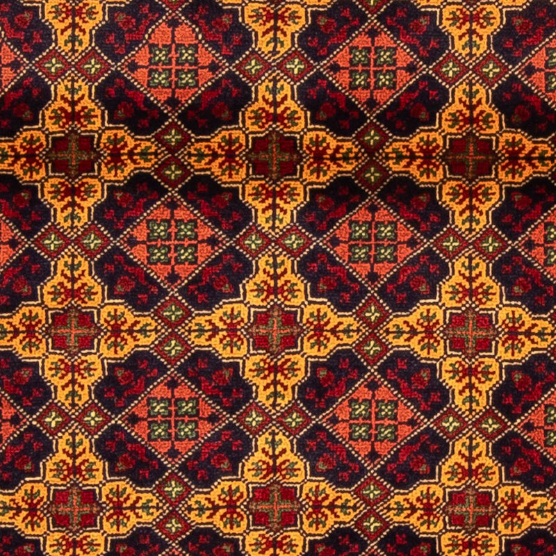 Runner Afghan Rug - Bukhara - 208 x 90 cm - multicolored